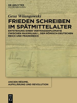 cover image of Frieden schreiben im Spätmittelalter